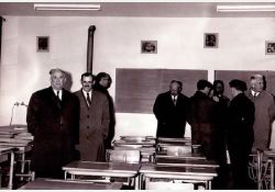 Abel Guérin lors de l'inauguration de l'école / Visuel : D.R.