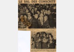Article de presse - Bal des conscrits, 1964 / Visuel : D.R.