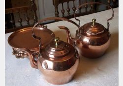 Bouilloires et chauffe-plats en cuivre / Visuel : D.R.