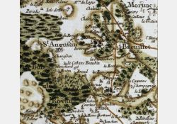 Breuillet au XVIII{e}e{e} siècle - carte de Cassini / Visuel : D.R.