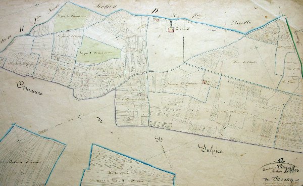 Cadastre de 1837 - Section D1 du Bourg / Visuel : D.R.