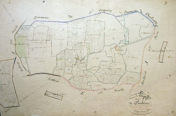Cadastre de 1837 - Section F1 de Chalézac / Visuel : D.R.