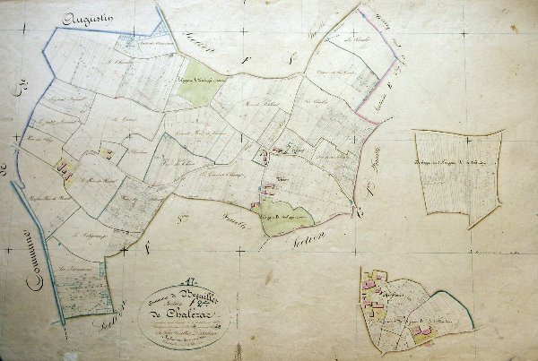 Cadastre de 1837 - Section F2 de Chalézac / Visuel : D.R.