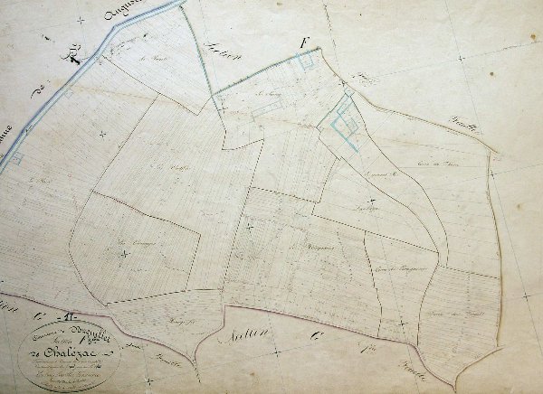 Cadastre de 1837 - Section F3 de Chalézac / Visuel : D.R.