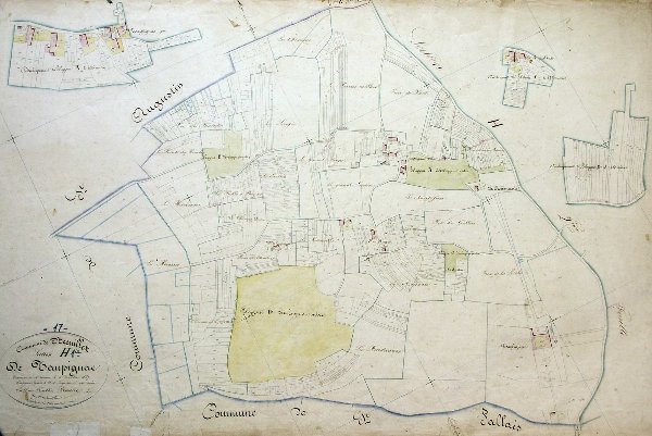 Cadastre de 1837 - Section H1 de Taupignac / Visuel : D.R.