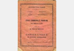 Cahier unique de devoirs journaliers, 1899 / Visuel : D.R.