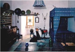 Carte postale représentant un intérieur saintongeais d'autrefois / Visuel : D.R.