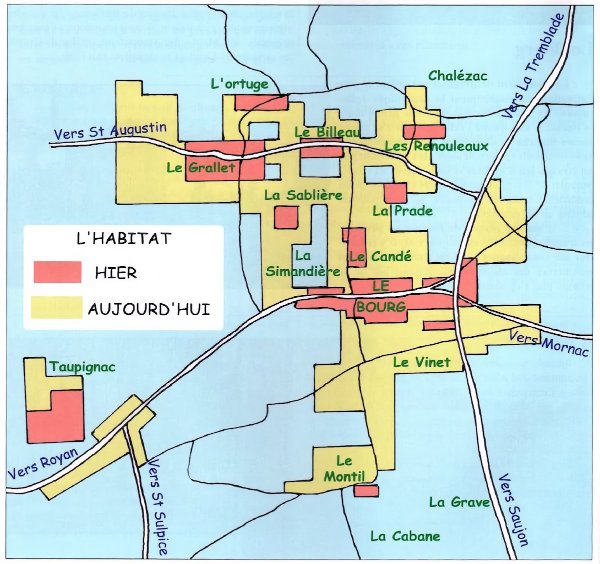 Carte urbanisation, l'habitat hier et aujourd'hui / Visuel : D.R.
