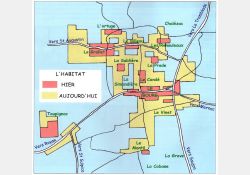 Carte urbanisation, l'habitat hier et aujourd'hui