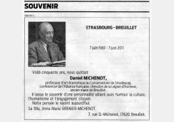 Cinquantième anniversaire de la disparition de Daniel Michenot - 01 / Visuel : D.R.