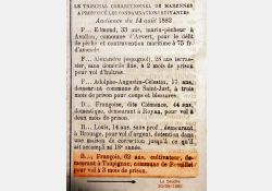 Délits - La Seudre, 20 août 1882 / Visuel : D.R.