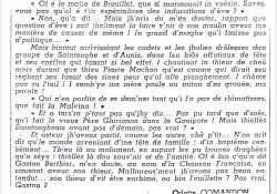 Inauguration du monument Goulebenéze à Saintes selon Odette Commandon - 03 / Visuel : D.R.