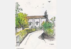 L'église de Breuillet vue de la rue par Pierre Colas / Visuel : D.R.