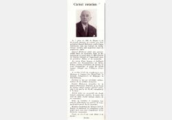 La disparition de Daniel Michenot dans la presse - Carnet rotarien / Visuel : D.R.