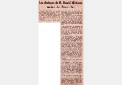 La disparition de Daniel Michenot dans la presse - La France / Visuel : D.R.
