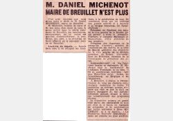 La disparition de Daniel Michenot dans la presse - La Nouvelle République / Visuel : D.R.