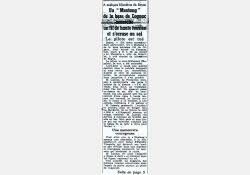 La Nouvelle République, 1952 - Catastrophe aérienne Le Cailleau - 01 / Visuel : D.R.