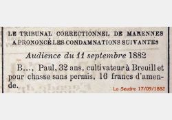La Seudre, 17 septembre 1882 / Visuel : D.R.
