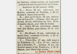 La Seudre, 29 janvier 1882 / Visuel : D.R.