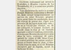 La Seudre, 9 octobre 1892 - Accident de chai - 01 / Visuel : D.R.