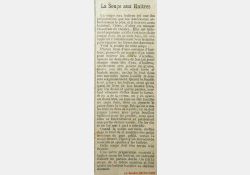 La Seudre - Recette de la soupe aux huîtres, 1893 / Visuel : D.R.