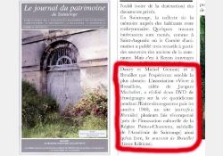 Le journal du patrimoine de Saintonge - janvier 2012 / Visuel : D.R.