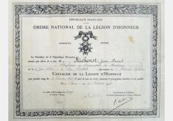 Légion d'honneur Daniel Michenot / Visuel : D.R.