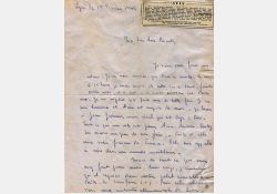 Lettre du résistant Jean Michenot à ses parents la veille de son exécution - 01 / Visuel : D.R.