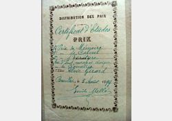 Livre de Prix, école de Breuillet, 1899 - 02 / Visuel : D.R.