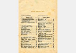 Livre de sciences, écoles rurales de garçons et de filles - Classe de fin d'études - 1961 - Table des matières - 01 / Visuel : D.R.