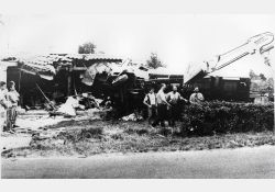 Maison détruite par un accident de camion - 03 / Photo : Serge Roy