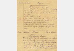 Page d'un cahier d'écolier, dictée, 1895 / Visuel : D.R.