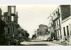 Photos prise après le bombardement de Royan - Avenue de Pontaillac / Visuel : D.R.