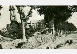 Photos prise après le bombardement de Royan - Marché couvert / Visuel : D.R.