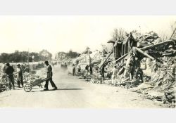 Photos prise après le bombardement de Royan - Quartier de Foncillon / Visuel : D.R.