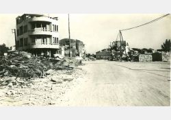 Photos prise après le bombardement de Royan - Quartier de la poste / Visuel : D.R.