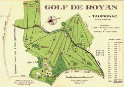 Plan du golf de Taupignac - 18 trous, 5550 mètres / Visuel : D.R.