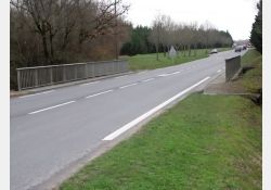 Pont de la Meyre, D14 en direction de La Tremblade, juste après le Logis de Chalézac et jusqu'au Pont / Visuel : D.R.
