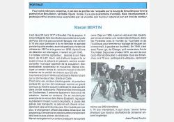 Portrait de Marcel Bertin - Extrait du magazine “Vivre à Breuillet“, numéro 38 de mai 1995 / Visuel : D.R.