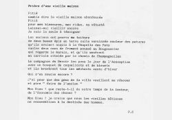 Prière d'une vieille maison / Visuel : D.R.