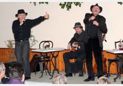 Soirée-cabaret autour de l'œuvre de Georges Brassens en 2013, avec le conteur Pierre Dumousseau et ses amis musiciens - 01 / Visuel : D.R.